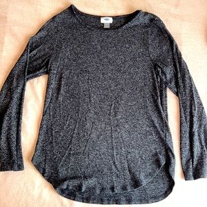 Grey Lightweight Scoop Neck Sweater